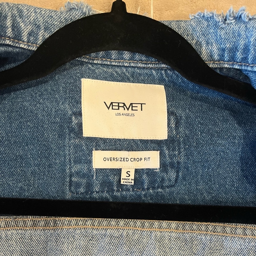 Patchwork Jean Jacket, Size Small - image 4